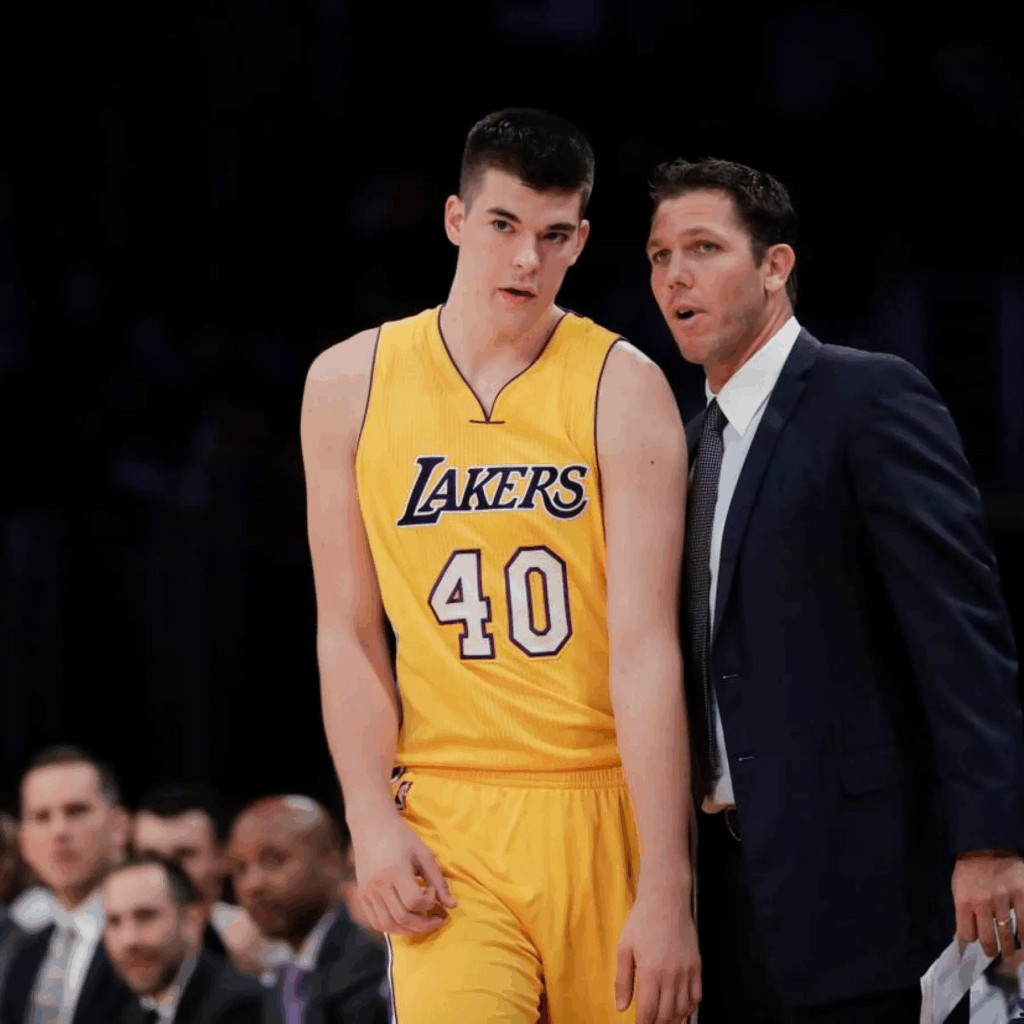 Ivica Zubac in Lakers uniform Ivica Zubac in Lakers Uniform